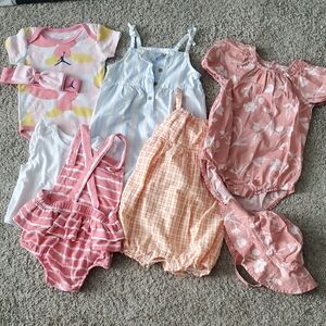 Carter's Kids Matching Sets - Pink, Blue, White, Orange